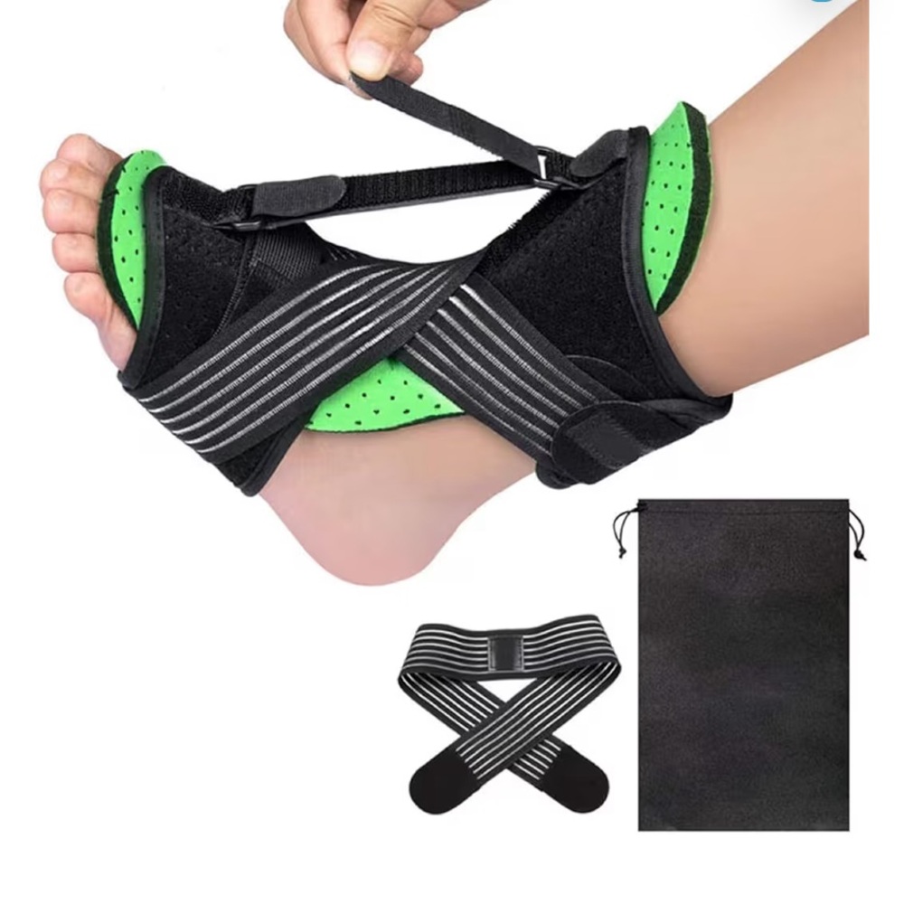 New! Plantar Fasciitis, Drop Foot, ect. Night  Foot Splint w/accessories